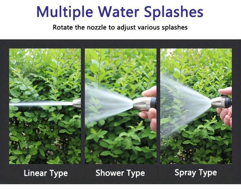 Universal 3/ 4 & 1/ 2 Inch Quick Connect Adapters Car Washing Water Gun - High-Pressure Multi-Purpose Garden Hose Nozzle with Foam Tank - Compact & Adjustable for Cars, Gardens, Pets & Outdoor Cleaning