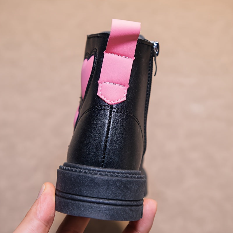 Lovely Bear - Ankle Boots For Girls - Lightweight, Non - Slip, With Zipper Closure, Waterproof, Warm And Comfortable For Indoor And Outdoor Travel In Winter.