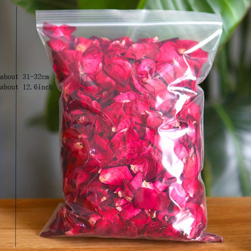 Real Dried Rose Petals Pack - 20g/50g/100g/250g | Perfect for Spa, Baths, Weddings, Confetti & DIY Crafts | No Electricity Needed | Feather-Free Home Decor