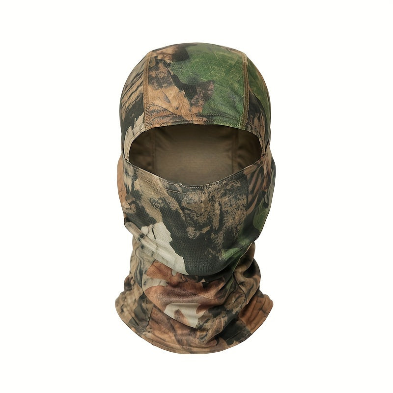 Camouflage Balaclava Cap for Outdoor Sports, Hiking, and Cycling - Sun Protection and Moisture-Wicking Headwear Christmas Gift