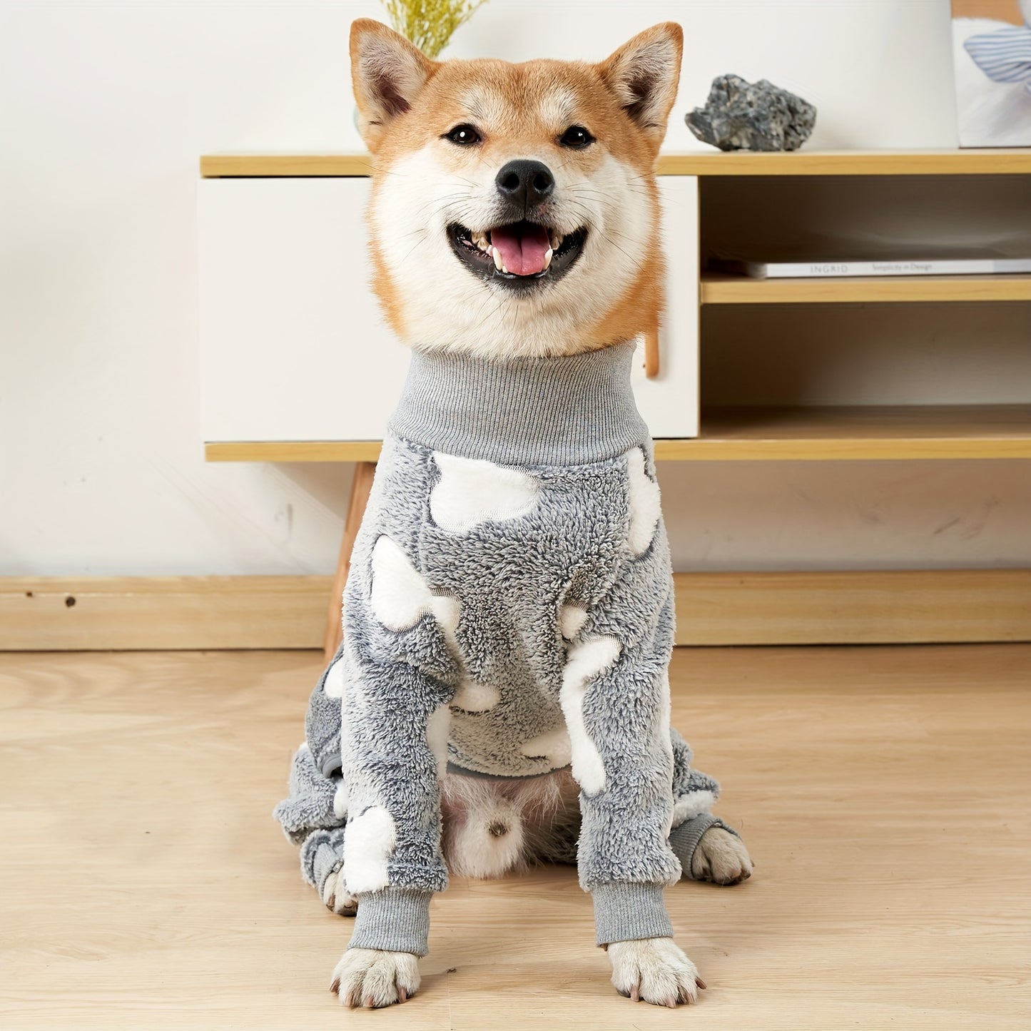 New Winter Pajamas For Pets, Large Dog Pajamas, Golden Hair Home Clothes, Anti-shedding, Dog Warm Soothing Pajamas