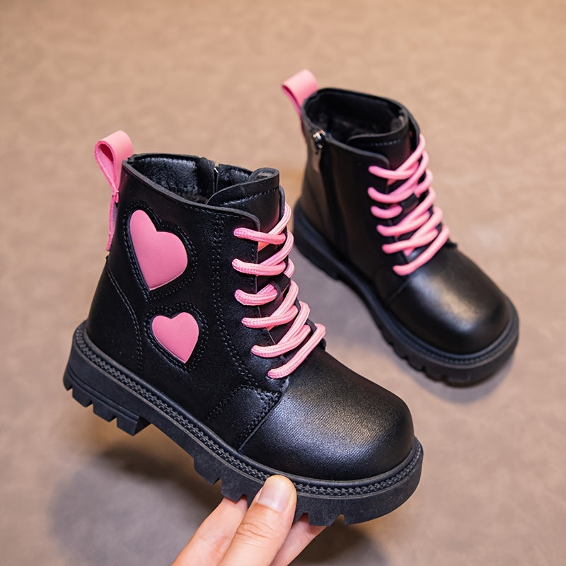 Lovely Bear - Ankle Boots For Girls - Lightweight, Non - Slip, With Zipper Closure, Waterproof, Warm And Comfortable For Indoor And Outdoor Travel In Winter.