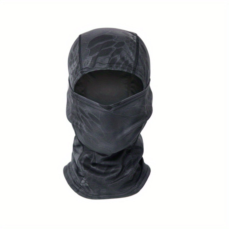 Camouflage Balaclava Cap for Outdoor Sports, Hiking, and Cycling - Sun Protection and Moisture-Wicking Headwear Christmas Gift