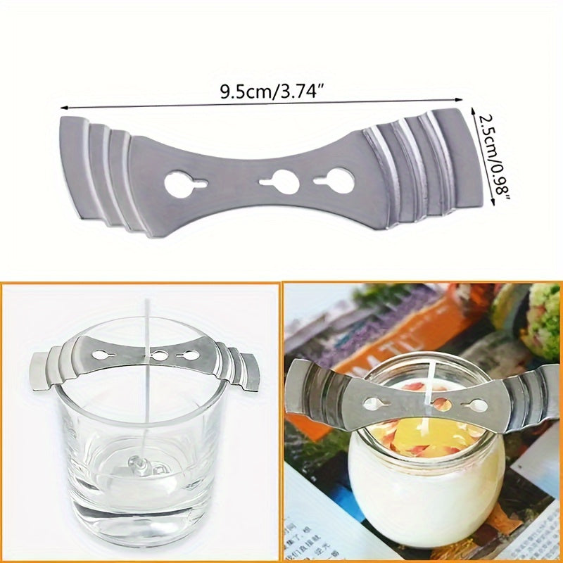 DIY Candle Making Kit - 2401.57inch Smokeless Wick Set with Mold Punch, Holder & Retainer for Aromatherapy Crafts - Durable Cylindrical Thread Design