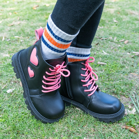 Lovely Bear - Ankle Boots For Girls - Lightweight, Non - Slip, With Zipper Closure, Waterproof, Warm And Comfortable For Indoor And Outdoor Travel In Winter.