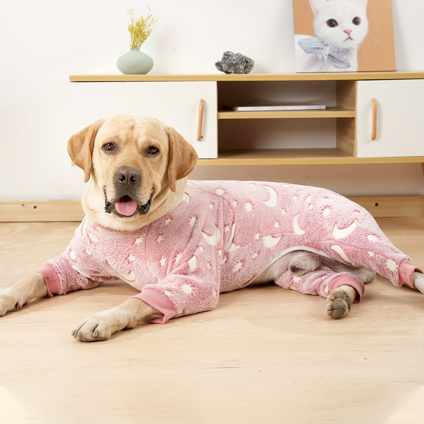 New Winter Pajamas For Pets, Large Dog Pajamas, Golden Hair Home Clothes, Anti-shedding, Dog Warm Soothing Pajamas