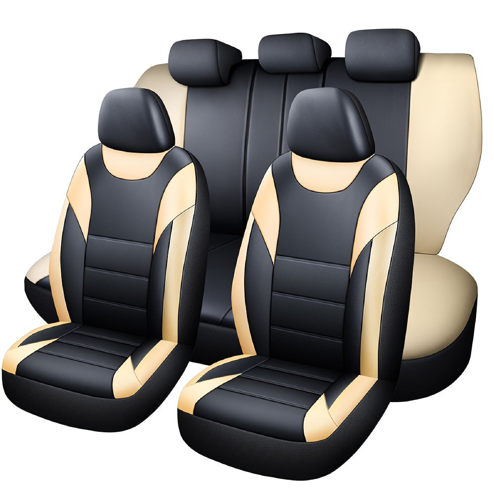 Universal Leather Car Seat Covers Front And Rear Seat Covers Suitable For 90% Of The Car Models